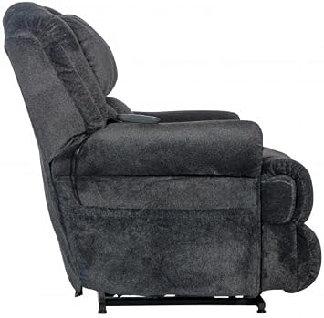 Catnapper Burns Power Lift Full Lay Flat Chaise Recliner w/Dual Motor Comfort Function-Midnight