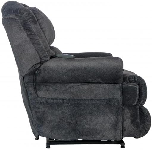 Catnapper Burns Power Lift Full Lay Flat Chaise Recliner w/Dual Motor Comfort Function-Midnight