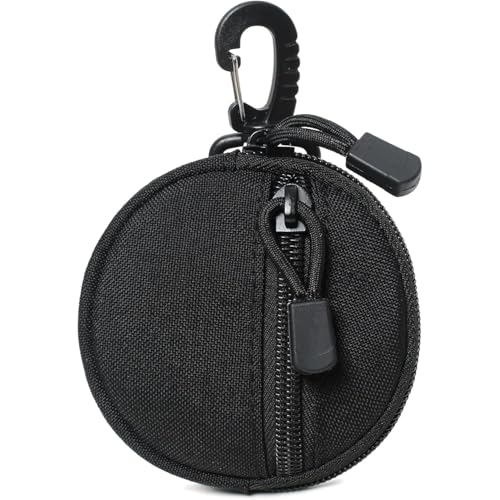 Image of Utility Coin Pouch, 9x9cm Small with Zipper, 1000D Nylon | Secure EDC Pouch for Daily Essentials, Men's & Women's Carry Organizer
