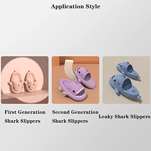Jfxgjuv 2 Pairs Shark Slides Fins, Shark Slides Replacement Top Fins, Cloud Shark Slides Accessories Fins, Cloud Shark Slides Fins for Women Men4
