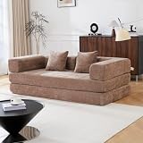 UTILIA Sofá Cama Modular Memory Foam Boneless 5 en 1, Convertible Extensible Plegable 3 Plazas, Matrimonial King, Tapizado...