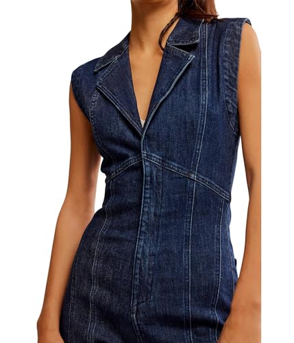 Crvy Ring the Alarm One-piece combinaison denim dos flatteur - 3