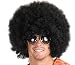 Afro Wig - #1 Short Fluffy Afro Wigs Heat Resistant Synthetic Unisex Men Women Cosplay Anime Fancy Funny Wigs for Party - Black