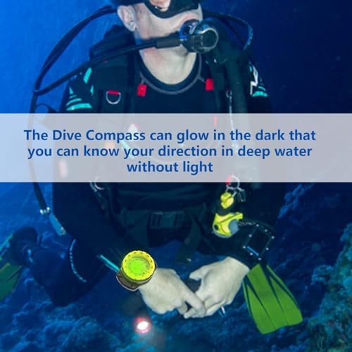 Brújula de buceo luminosa resistente al agua miniatura 7