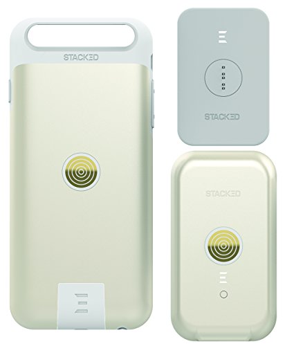 Stacked Iphone 6/6S Stack Pack (Gold) - Magnetic Wireless Charging Receiver Case, Removeable Battery Pack, Wall Charger #TOP2