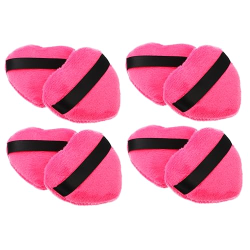 Vaguelly Cosmetic Cushion Set 8pcs Face Powder Puff Gentle on Skin for Daily Use