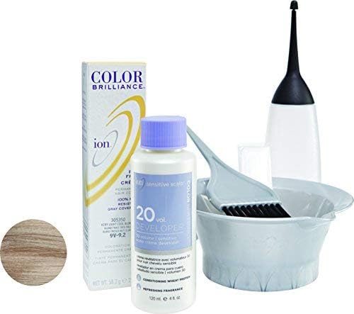 Ion 9V Very Light Cool Blonde Permanent Creme Hair Color 9V Very Light Cool Blonde