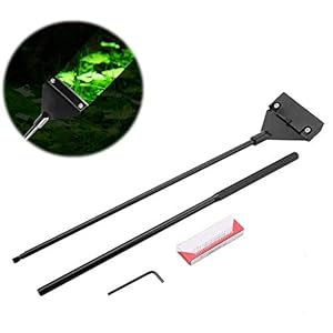 Smandy Raspador de Algas Limpiador Cepillo de Afeitar Mango de Limpieza de Algas de Limpieza de raspador Ajustable con 10 Cuchillas para acuarios Tanques de Vidrio para Plantas de Peces