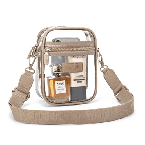 Image of Wrangler Clear Bag for Stadium Events Crossbody Purse for Concerts, Sports