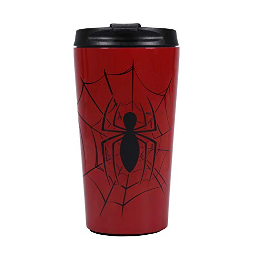 Half Moon Bay 74790007104 Taza de Viaje metálica Spiderman, cerámica