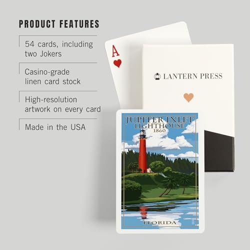 Lantern Press Jupiter Baraja de 52 Cartas Poker miniatura 3