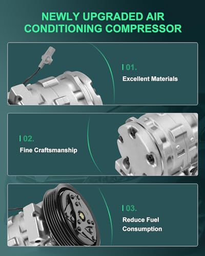 Image of SCITOO AC Compressor for S-uzuki Vitara 1999-2003 2.0L S-uzuki for Vitara 1.6L 2002 Air Conditioning Compressor