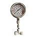 Malida Water Pressure Gauge Stainless For Aquarium Meter 0-1.6MPa 0-220psi Reverse Osmosis System Pump With 1/4