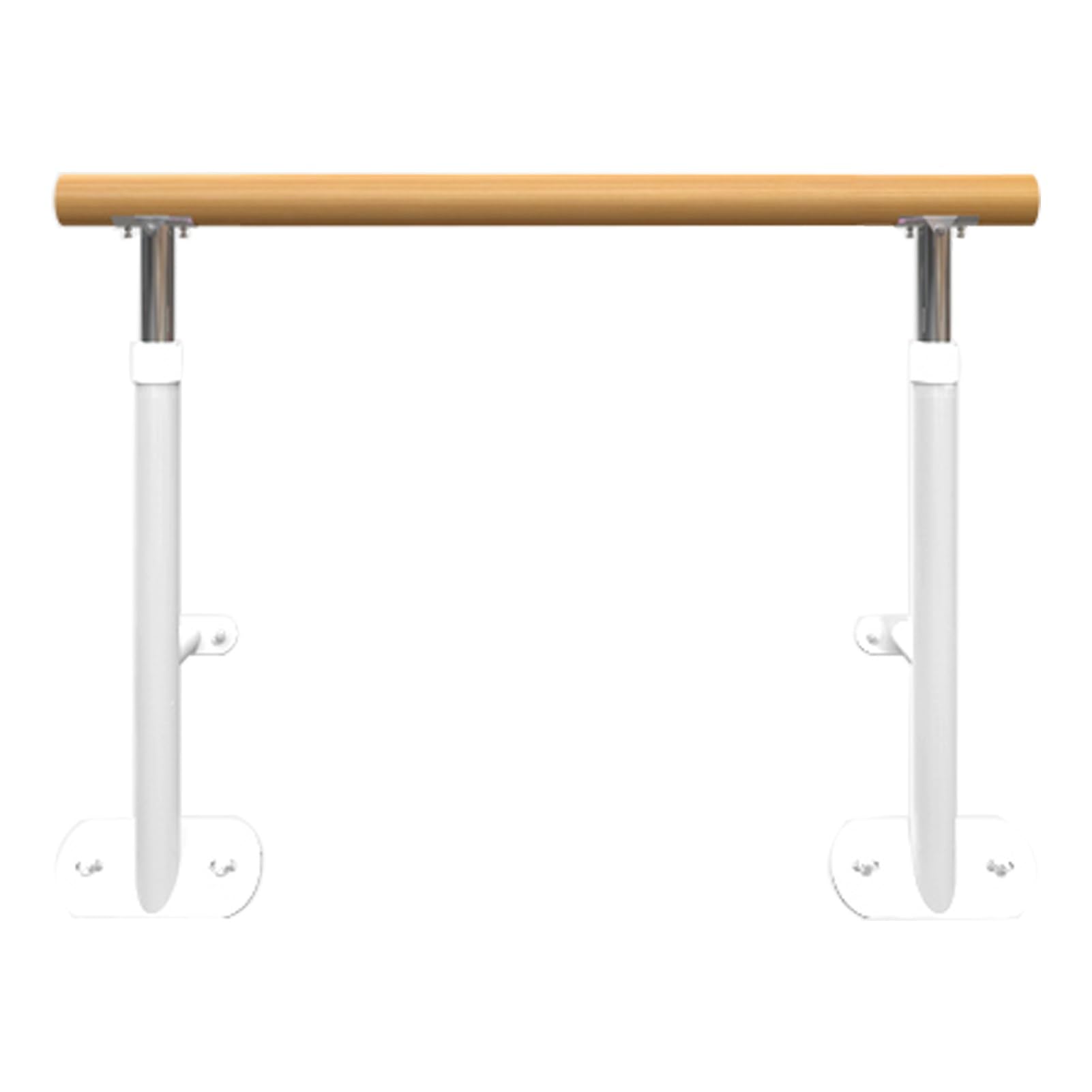 Barre de danse murale ajustable pour enfants et adultes en bois massif