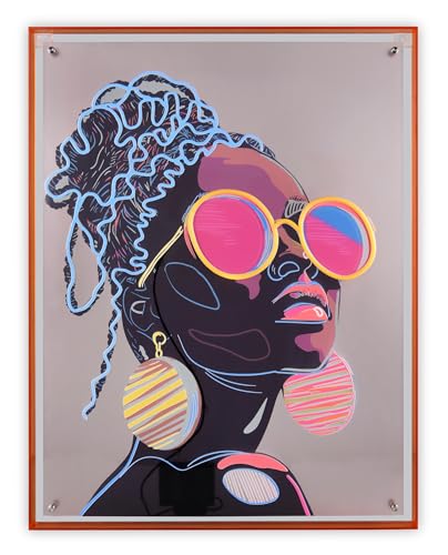 Tableau LED acrylique Amira Mirrors More œuvre murale moderne - 5