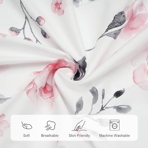 Image of david's kids 3 Pack Mini Crib Sheets, Soft Breathable Premium Pack N Play Sheets for Baby Boys Girls Neutral, Playard and Mini Crib Mattresses, Floral Flowers