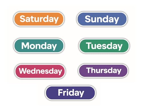 WSQ Days of the Week Vinyl Stickers (Set of 2)