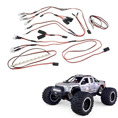 Luces coche RC compatible ZD Racing MX-07 sistema iluminacion trasera 7