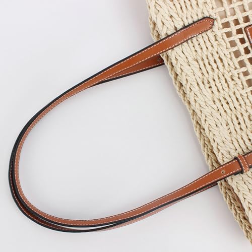 Tote Handbag Women Straw Beach Bag Large Boho Purse Underarm Hollow Shoulder Wicker Summer Vacation Holiday Work2