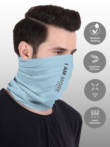 Image of Freecultr Unisex Bamboo Bandana, Anti Microbial Super Soft & Comfort Fit, Breathable Multipurpose Headband, Face Mask for Dust Protection - Pack of 10