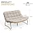 Crestlive Products Patio Loveseat, All-Weather Rattan Large Furniture with Soft Cushions, Outdoor Loveseat for Balcony, Poolside, Backyard (Beige)