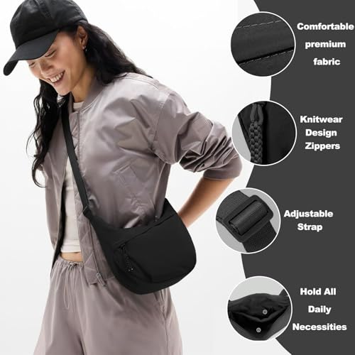 Bolso cruzado para mujer tipo nylon pequeño miniatura 3