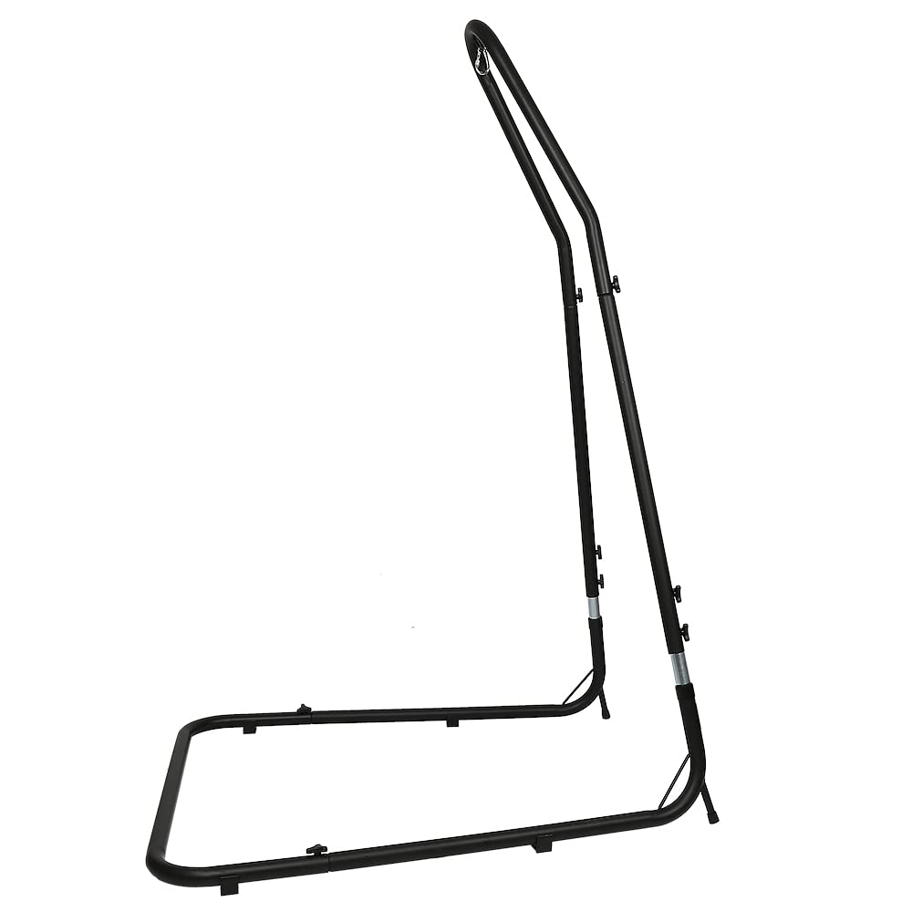 LANTUS Stalowa rama do hamaka, uchwyt na krzesło wiszące, stojak do hamaka wolnostojąca konstrukcja metalowa, maksymalnie do 120 kg (135 x 115 x 200 cm (podpory)