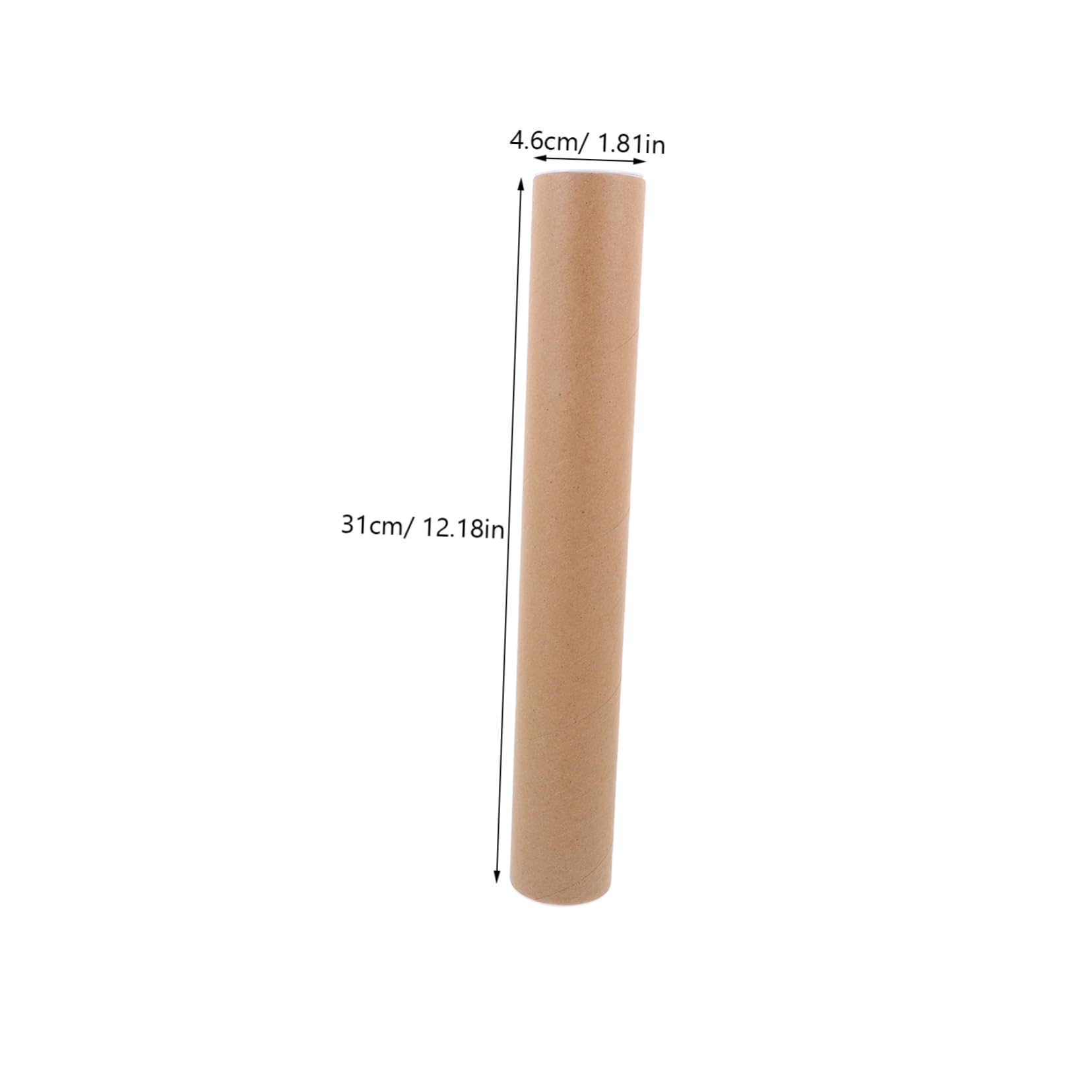 VILLCASE 10pcs Mailing Tube Cardboard Tubes Poster Board Postal Kraft Shipping Tubes Artwork Tube Cardboard Shipping Tubes Kraft Push up Tubes Brown Cardboard Tube Lid Holder Mesh Abs Khaki