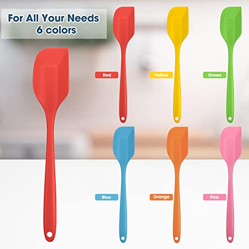 Silicone Spatulas 8.3 Inch Small Rubber Spatula Heat Resistant Spatulas Seamless Design Non Stick Flexible Scrapers Baking Mixing Tool (24 Pieces) #TOP2