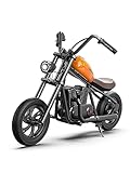 HYPER GOGO Electric Motorcycle for Kids, Electric Dirt Bike Up to 10MPH & 60-Minute Ride – Great Gift! (Orange)
