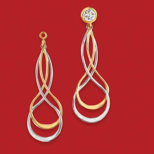 Ross-Simons 721064 Sterling Silver And 14Kt Yellow Gold Earring Jackets thumb #7