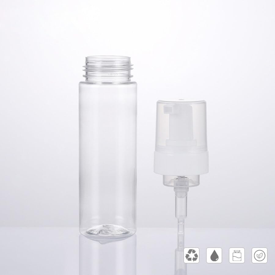 3x 100ml Schaumspender Flaschen - Transparente Pumpflaschen Für Seife & Shampoo