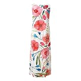 Tutu Dress for Women Summer Tunic Dresses Floral Cherry Print Short Cami Dress V-Neck Waist Loose Ve