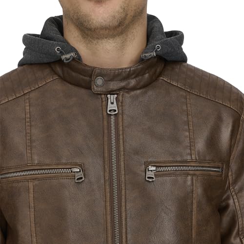 Image of Levi's Men's Faux Leather Racer Jacket Coat