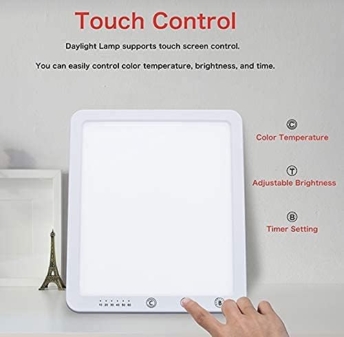 Detailed view of the touch control panel on the Aogled Daylight Lamp