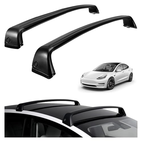 Barras transversales aluminio Tesla Model 3 portaequipajes techo 6