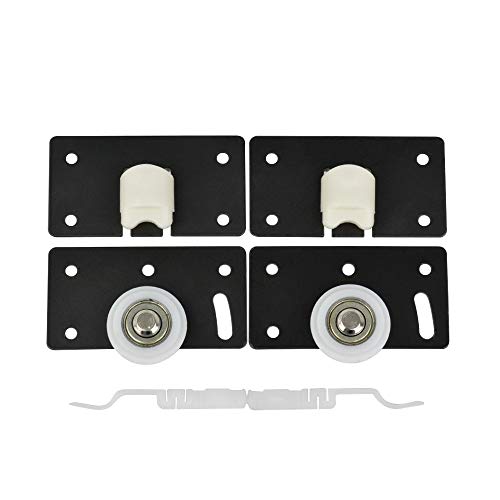 X-BAOFU, 2pair de Puerta corredera Rodillos Gabinete de Cobre Caster Rueda de polea for el guardarropa Ventana Herraje de Muebles (tamaño : 84 * 45mm)