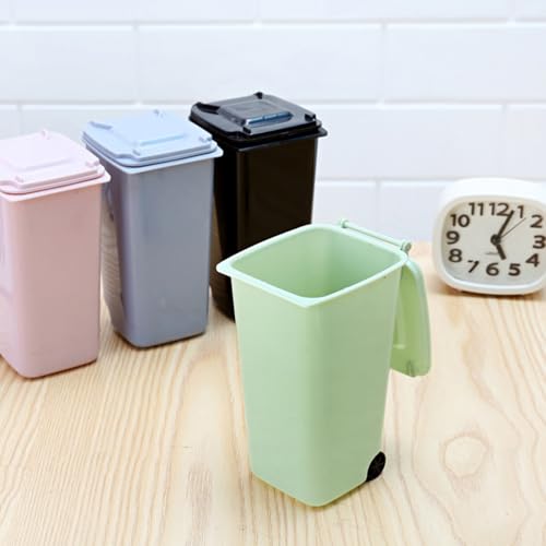 Caneca de basura mini de escritorio, 2 piezas miniatura 4