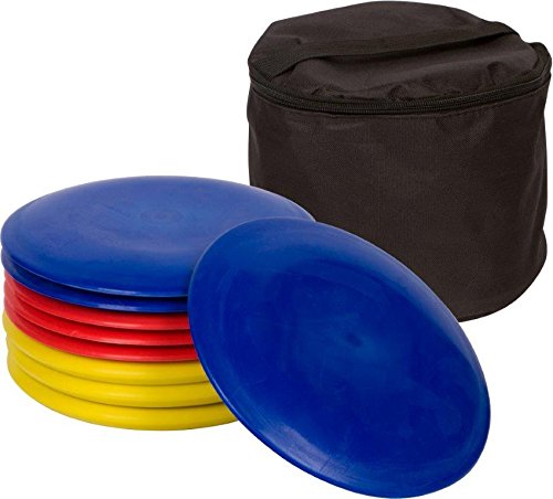 Portable Metal Disc Frisbee Golf Goal Set Comes With 9 Discs - By Trademark Innovations #TOP1