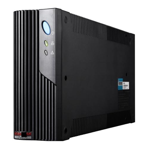 AMEHRU De alimentación ininterrumpida MT1000S UPS de 1 kVA/600 W con retardo de Respaldo de 30 Minutos
