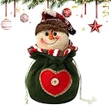 Solidité Optimale : La matière robuste et le design réutilisable de ce sac de Noël garantissent une utilisation prolongée tout en mettant en valeur vos cadeaux avec ses couleurs festives et s.