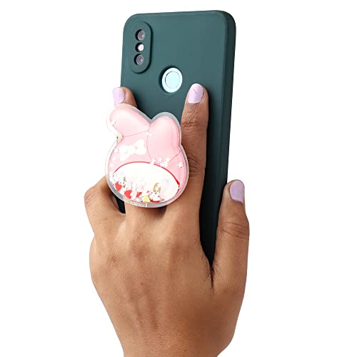 Image of Cute Anime Mobile Holder Grip & Stand for Phones, Finger Selfie Holder. Mobile Socket Grips for Smartphones, Designed for Kids and Teens.