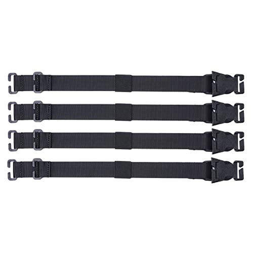 Jkjhbhged 4Pcs Molle Straps Backpack Vest Adapter Belts for Outdoor Sports Climbing Hiking Hunting Bags Chest Straps A, Black