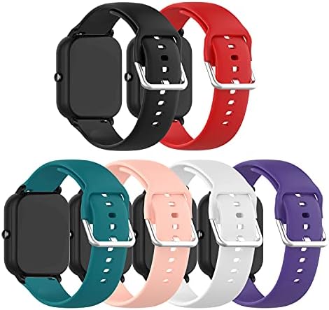 E ECSEM Replacement Bands Compatible with Wyze Watch 47mm Watch Strap Colourful Silicone Quick Release Strap Arm Bands for Wyze Watch 47mm Smartwatch for Women Men