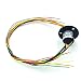 GeeBat Mini Capsule Electrical Slip Ring 12.5mm 250RPM 250VDC/VAC 6/12 Wires CIRCUITSx2A for monitor Robotic (6 Wires w/Flange)