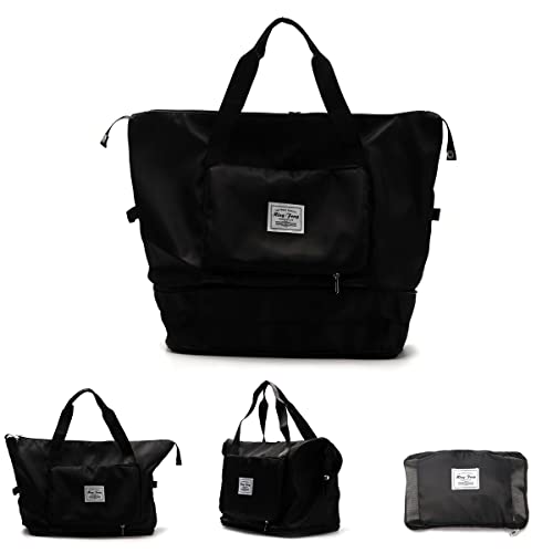 Large Capacity Gym Tote, Waterproof Carry On Tote, Dry and Wet Big Bag for Travel, Gym, Vacation