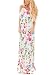 Jug&Po Women's Floral Print Sleeveless Long Maxi Casual Dress (Medium Green)