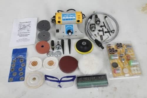 TM-2 joyería roca pulidor máquina de búfer banco torno pulidor 350W+accesorios