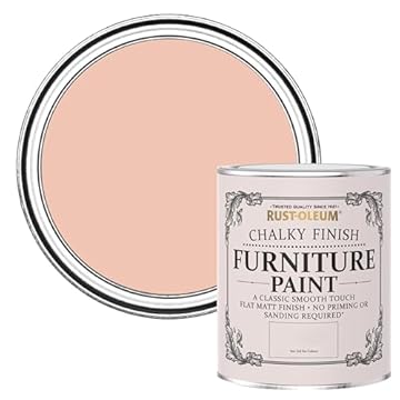 Rust-Oleum Chalky Finish Furniture Paint Coral 750ml