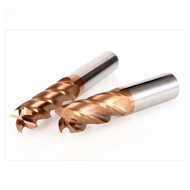 5 sztuk 4 ostrza HRC55 frez trzpieniowy z węglików spiekanych 1 MM D4x50L powlekany CNC do obróbki drewna ze stali metalowej(16X45XD16X100)